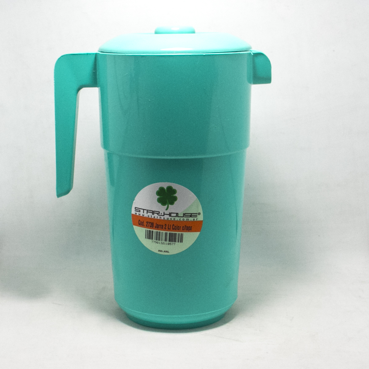 JARRA PLASTICA CON TAPA Y PICO VERTEDOR 2LTS STAR HOUSE