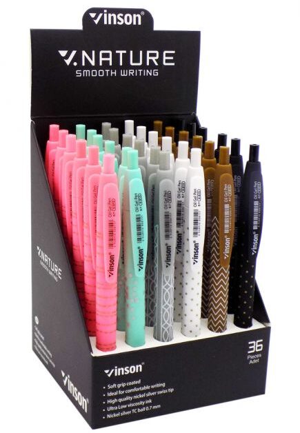 BIROMES RETRACTIL TINTA AZUL VARIOS DISEÑOS X UNIDAD