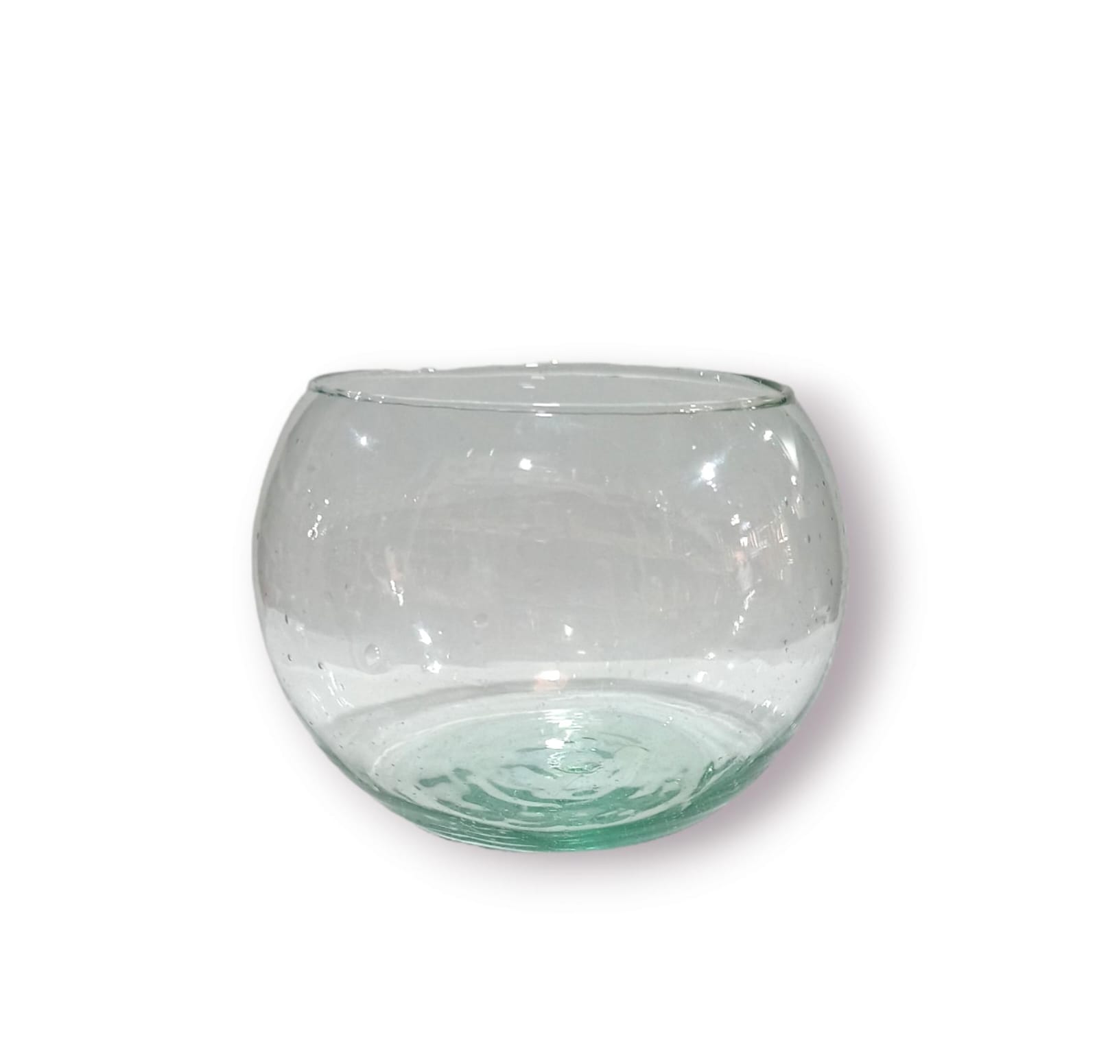 PORTA VELA ESTILO PECERA VIDRIO N*3  6.5CM