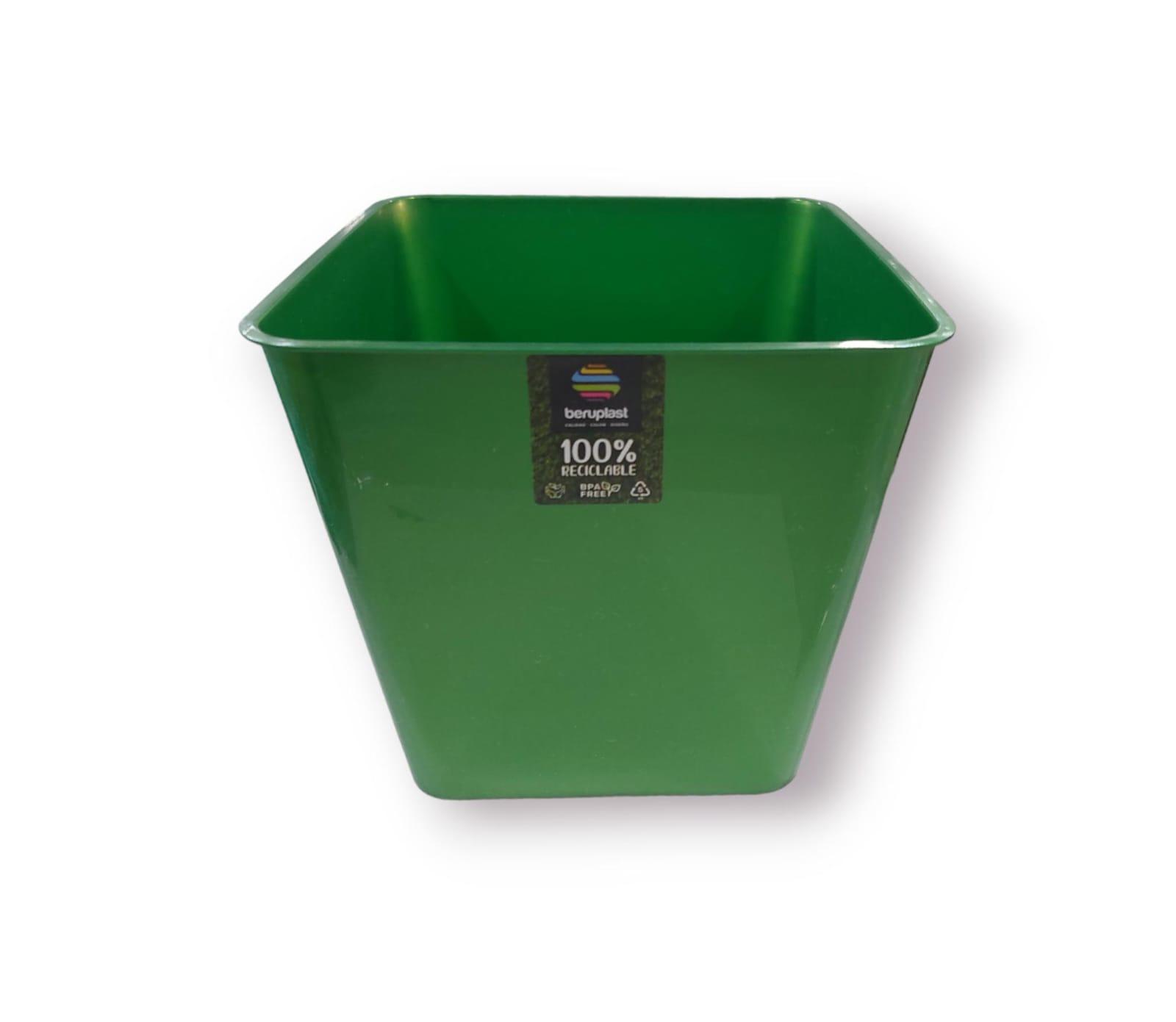 MACETA CUADRADA N*18 PLASTICA 16CM
