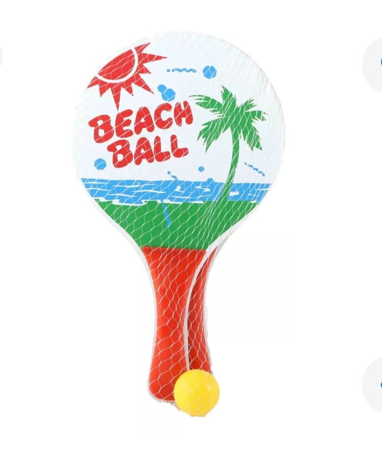 PALETA PLAYERA + PELOTA EN RED