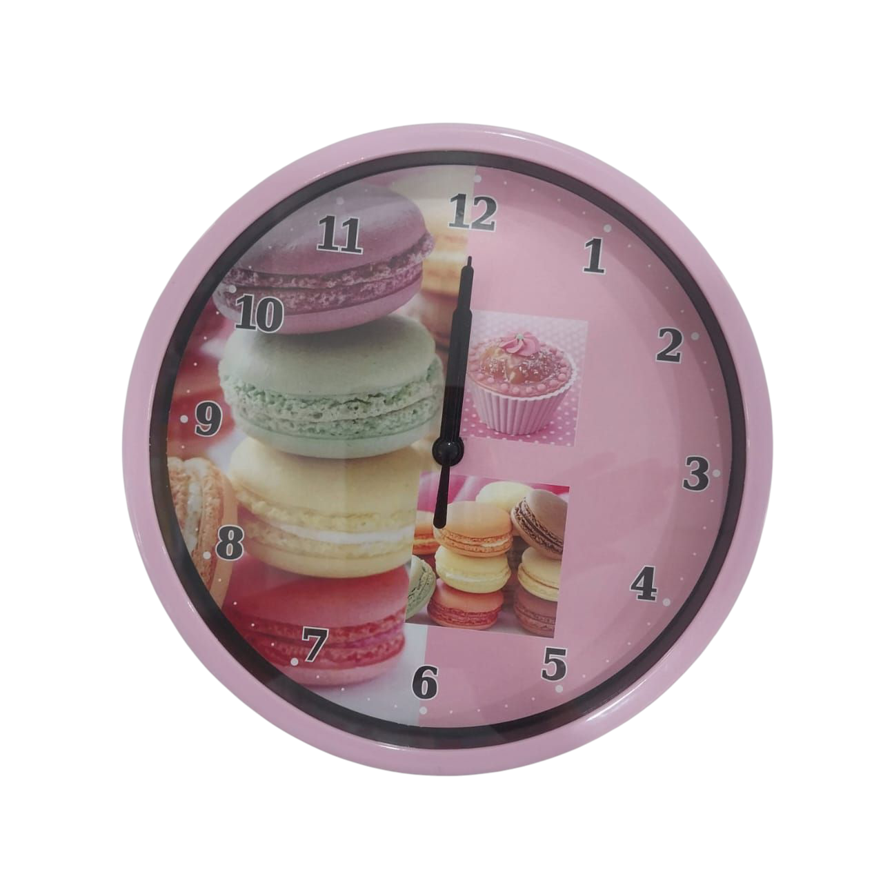 RELOJ PARED REDONDO ESTAMPADO 19CM