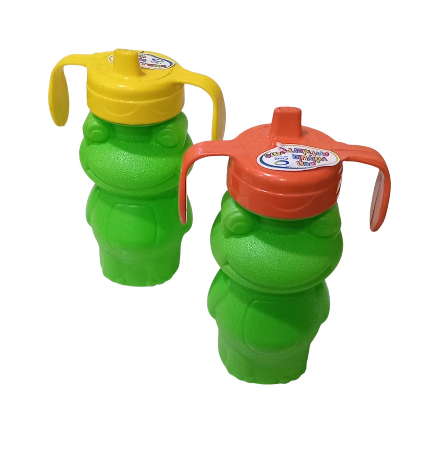 VASO INFANTIL CON PICO Y ASA PLASTICO RANITA