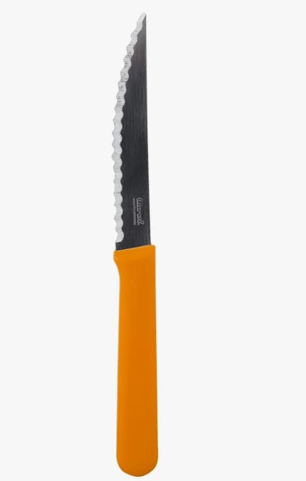 CUCHILLO M/PLASTICO CAROL NARANJA