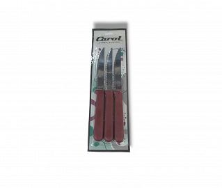 CUCHILLO CAROL X 3 UNIDADES COLOR BORDO