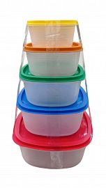 TUPPER X 5 UNIDADES VARIOS TAMAÑOS PLASTICO