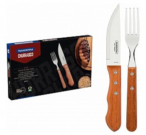 JUEGO CUCIERTOS ASADO X 12PCS TRAMONTINA CHURRASCO